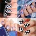 Nail Stamp Stainless Steel Nail Stamping Plate Snake Skin Image Printing Stainless Steel Stencil Nail Art Stamp Templates Animal Flower Pattern Nail Stamping Plates (Geometric Plaid Stripe Line) - Buy Online on GoSupps.com