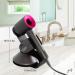 Hairdryer Stand Holder for Dyson | Magnetic Carbon Steel Bracket & Bathroom Organizer | Compatible with Dyson Supersonic Diffuser & Nozzles - Black - Buy Online on GoSupps.com