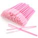 AIBAOBAO 100Pcs Mascara Wands Disposable Eyelash Brushes Pink Crystal Eyelash Brush Eyebrow Brush Spoolie Eyelash Eye Brow Spoolie Castor Oil Brush Mascara Wands Cosmetic Makeup Tools