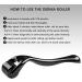 Xyemao Beard Growth Roller| Derma Roller 3Pack(0.5+1.0+1.5) mm | Beard Roller | Titanium Micro Needling Roller for Men and Women | Stimulate Beard and Hair Growth - Black - Buy Online on GoSupps.com