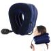 Dazzluxe 1 piece of inflatable pillow portable pillow adjustable neck pillow aircraft pillow U-shaped pillow travel pillows travel needs suitable for travel business trips everyday life (blue)