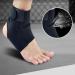 Premium Unisex Compression Ankle Support Wrap | Soft Elastic Brace for Sports & Sprains - International Shipping Available - Buy Online on GoSupps.com