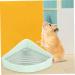 Happyyami Small Pet Ceramic Toilet Bunny Toilet Bunny Clean Equipment Bunny Pet Toilet Bunny Trainer Toilet -Fall Bunny Potty Hamster Toilet Bunny Cage Toilet Rabbit Toilet Pet Potty 24x18.5cm Light Green - Buy Online on GoSupps.com