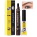 Obesntln Eyebrow pencil eyebrow pencils for women waterproof liquid eyebrow pen liquid eyebrow makeup pen 4-pronged fork with natural eyebrow gel. - Buy Online on GoSupps.com
