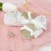 CENCIRILY Baby Girl Mary Jane Shoes | Anti-Slip Soft Sole Princess Flats for 6-12 Months | White Bowknot First Walking Shoes - Buy Online on GoSupps.com