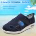 Women's Diabetic Sandals - Adjustable Closure, Comfy Slippers, Extra Wide Walking Shoes for Diabetic Edema, Plantar Fasciitis, Bunions, Arthritis - Navy Blue (Size 8 X-Wide) - Buy Online on GoSupps.com