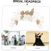 FRCOLOR Comb Bridal Womens Hair Clips Wedding Decorations for Ceremony Metal Hair Clips for Women Metal Trim Hair Decorations Hair Gems for Women Tiara Zinc Alloy Accessories Bride Crystal - Buy Online on GoSupps.com