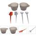 KALLORY Hair Dye Brush and Bowl Set - 2 Sets | Hair Coloring Kit for DIY Salon Style | Hair Styling Accessories - Buy Online on GoSupps.com