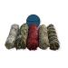 NESSASTORES - 5 pcs Smudge Sampler Kit of White Sage, Black Sage, White Sage Dragon's Blood, Blue Sage, Cedar 4" Bundles #JC-209 (3 Kits)