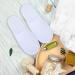 Sklepee 12 Pairs Disposable Spa Slippers - Non-Slip Velour Closed Toe Shoes for Hotel & Home Use | Portable Comfort - Buy Online on GoSupps.com