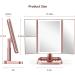 10X Magnifying Lighted Makeup Mirror with 3 Color Lighting and Touch Control - Rose Gold Vanity Mirror with 72 LEDs - Perfect Gift for Her - Buy Online on GoSupps.com