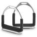 Frdhee safety stainless stainless steel stirrup for adults and children stirrups for saddle safety stirrups with anti -slip tread made of rubber for equestrian sport - 2 pieces