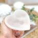 Selenite Charging Heart Bowl 10cm - Spiritual Healing Crystal Alter Bowl for Cleansing and Recharging Crystals - Meditation Decoration Gift - Buy Online on GoSupps.com