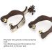 Horse Spurs Low Carbon Steel Horse Boot Spurs Decoration West Cowboy Style Horse Spurs for Riding - Buy Online on GoSupps.com