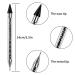 Rhinestone Picker Tool Kit | Crystal AB Rhinestones & Wax Pencil | Nail Art Applicator for DIY Designs - Black - Buy Online on GoSupps.com