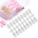 5 Piece Nail Tip Polish Set - Artificial Nails & Accessories | DIY Nail Art Gel Color Display Card & Practice Palette - Buy Online on GoSupps.com