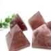 Natural Crystal Rough 30mm Natural Red Strawberry Stone Quartz Crystal Pyramid Reiki Tower Home Ornaments Decoration Stones - Buy Online on GoSupps.com