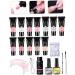 LOUMMRCY Polygel Nail Kit - Complete 8-Piece Starter Set for DIY Manicure & Nail Art | French Nail Extension Kit for Beginners - Buy Online on GoSupps.com