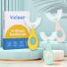 Vicloon 3Pcs Kids U-Shaped Toothbrush Set for Toddlers and Children (2-6 Years) | Oral Cleaning with Food Grade Silicone Brush Head | Blue, Pink, Yellow - Buy Online on GoSupps.com