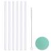 6-PackGreant Replacement Straws Compatible with Hydro Flask Wide Mouth Bottle Straw Lid with Straw Brush, BPA Free (Fit Hydroflask Bottles)