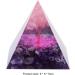 Moonstone Crystal Orgone Pyramid - Purple Chakra Healing Tower - Buy Online on GoSupps.com