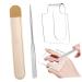 Balacoo Palette Nail Cosmetic Polish Plate Makeup Spatula Mascara Wands Lipstick Applicators Makeup Plate Foundation Mixing Tray Makeup Tool Handheld Mirror Makeup Board Major Acrylic Medium