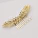 Bridal Gold Leaf Hair Comb Bridesmaid Hair Clips Hairpin Hair Accessories Wedding Hair Jewelry with Combs - Buy Online on GoSupps.com