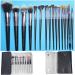 16-Piece Makeup Brush Set with Travel Bag | Foundation Eyeshadow Blending & Full Face Brushes for Flawless Makeup - Buy Online on GoSupps.com