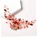Angoily Hair Comb Hair Clip Hair Pin Hair Barrettes Crystal Hair Accessories Hair Decorations Bride Wedding Bridal Headpieces for Wedding Bride Headdress Bridal Hair Decor Red - Buy Online on GoSupps.com