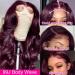 Burgundy Body Wave Lace Front Wig - 18 inch, 150% Density, HD Transparent Lace, Pre Plucked with Baby Hair - Buy Online on GoSupps.com
