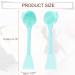 VOCOSTE Silicone Facial Cleansing Brush - Multifunction Handheld Face Scrubber for Skincare Massage - Green - Perfect for Healthier Skin & Deep Cleansing - Buy Online on GoSupps.com