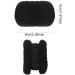 12 Pack Terry Cotton Stretchy Fuzzy Hair Ties - Black Elastic Ponytail Holders for Women & Girls - Buy Online on GoSupps.com