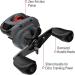 Buy Quantum Invade Baitcast Fishing Reel - 5 Ball Bearings Dynamag Cast Control Zero Friction Design - Left-Wing Gray/Red - Buy Online on GoSupps.com