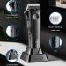 Pro Hair Clipper USB Charging Base Digital Display Hair Trimmer Adjustable Powder Metallurgy Tool Head Hair Clipper - Buy Online on GoSupps.com