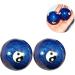 JECOMPRIS Asian Hand Meditation Bell & Baoding Balls - Jade-Ei Massage & Health Balls for Relaxation | Cloisonn Fitness MX2PCS Blue - Enhance Wellness & Stress Relief - Buy Online on GoSupps.com