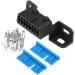 OBD2 II 16Pin Female Connector Kit - GM J1962 Auto Adapter Plug Shell for International Shipping - Buy Online on GoSupps.com