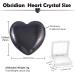 Black Obsidian Heart Worry Stone for Chakra Healing & Stress Relief - Buy Online on GoSupps.com