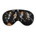 LynaRei Funny Halloween Skeleton Dancing Sleep Mask Blindfold Adjustable Super-Smooth Soft Eye Mask Cover for Men Women Travel and Nap Style-6