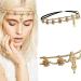 YERTTER Women Boho Vintage Silver Gold Head Chain Headpieces Hair Accessories Party Hair Jewelry for Women and Girls (Rose gold)