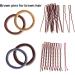 Donut Hair Bun Maker Set Zingso 4 Pcs Women Girls Hair Accessories Ring Style Mesh Donut Hair Bun Shaper Maker Set with Hair Elastic Bands Hair Pins for Dance Ballet Chignon (Brown) - Buy Online on GoSupps.com
