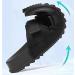 HCZION Diabetic Slippers Unisex Memory Foam Adjustable Orthopedic House Shoes - Black (EU 46) - Buy Online on GoSupps.com