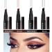 Waterproof Microblade Eyebrow Pen | Long-Lasting Smudge-Proof Brow Pencil | 4 Tip Microblading Makeup Pens in Dark Grey+Black - Buy Online on GoSupps.com
