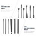 Stainless Steel Ear Cleaning Tools - 2 Sets of Portable Black Spiral Scrapers for Ear Wax Removal and Storage - Reusable and Easy to Use for Men, Kids, and Home Cleaning - Healeved - Buy Online on GoSupps.com