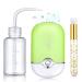 3Piece USB Mini Portable Fans Rechargeable Handheld Lash Cleaning Kit with Facial Cleaning Brush - Perfect for Lash Extensions and Makeup Brush Cleansing Green