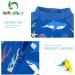 UPF 50+ Baby Boy Swimwear Set with Sun Hat | Blue Shark One Piece Zip Swimsuit 6-9 Months - Buy Online on GoSupps.com