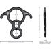 SOB Abseed Figure 8 Ring - Aluminum Magnesium Alloy Safety Device for Outdoor Climbing & Hammocks | 40kN Black - Buy Online on GoSupps.com