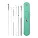 Ear Cleaning Tool - Professional Ear Wax Remover Tool with PU Storage Bag | Ear Wax Cleaner for Family Friends Adults and Kid Ngumms Green