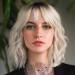 BESTUNG Short Blonde Wig Ombre Dark Blonde Bob Wig with Fringe Neck Length Blonde Wavy Hair Wig Fancy Dress Synthetic Wigs for Women With Dark Roots Natural Looking (10 Inches) blonde#88