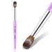 Acrylic Nail Brush 100% Pure Kolinsky Nail Acrylic Brushes Size 16 Nail Brushes for Acrylic Application Oval Crimped Shaped Paint Brushes Wood Handle Professional Nail Brush for Home Nail DIY Size 16 Purple