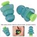Dual Color Noise Canceling Earplugs - Silicone Earplugs for Sleep Study and Travel | Best for Airplane Noise Reduction - Buy Online on GoSupps.com